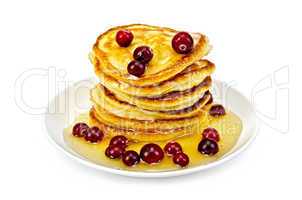 flapjacks with cranberry and honey