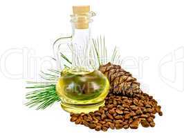 oil cedar cones and nuts