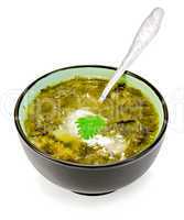 Soup green nettle