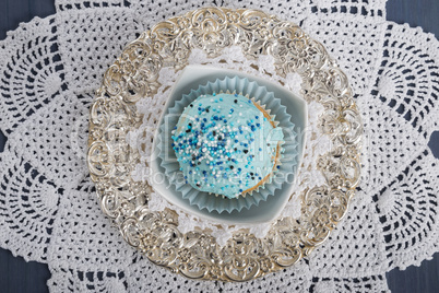 cupcake sweet blue