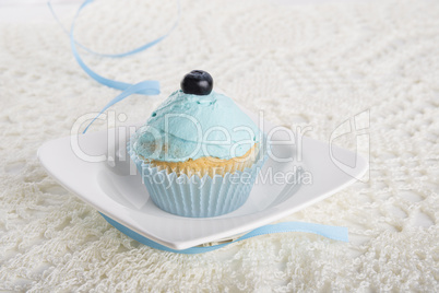 cupcake mit blaubeere