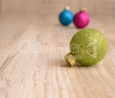 colorful christmas baubles