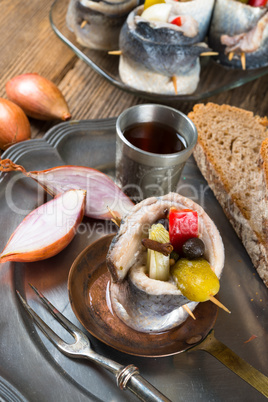 rollmops - pickled herring fillets