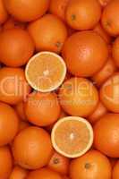 Orangen bilden einen Früchte Hintergrund