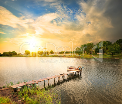 Wooden dock