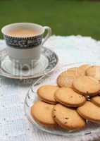 tray full of biscuits served with tea