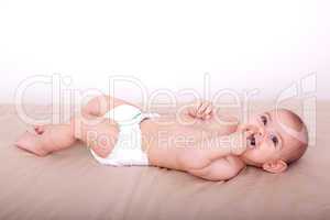 baby in diapers