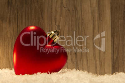 christmas heart red