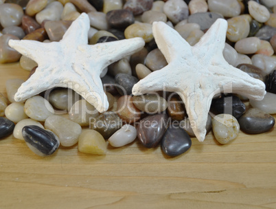 Small stones and starfish