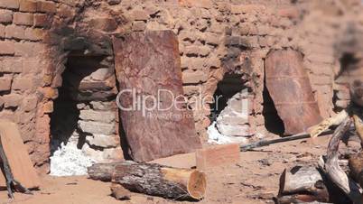 Loading Oven for Adobe Brick Making