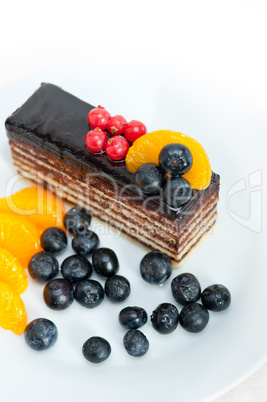 chocolate and fruit cake