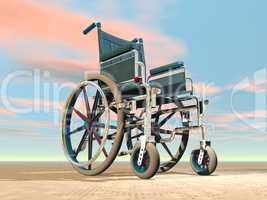 wheelchair - 3d render