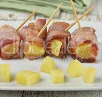 bacon and pineapple appetizer