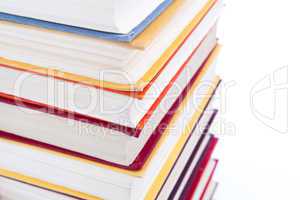 stack of books closeup