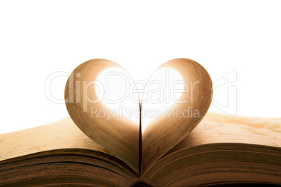 open book close-up