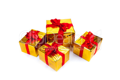 gold gift boxes