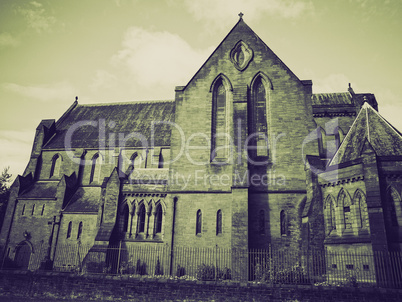 vintage sepia barony parish glasgow