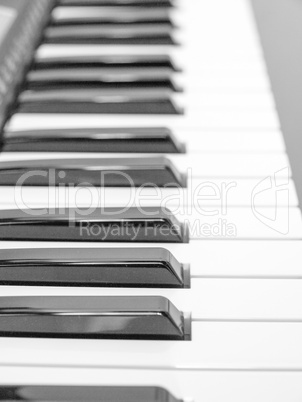 music keyboard keys