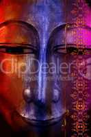 Indische Buddha Maske mit Ornamenten