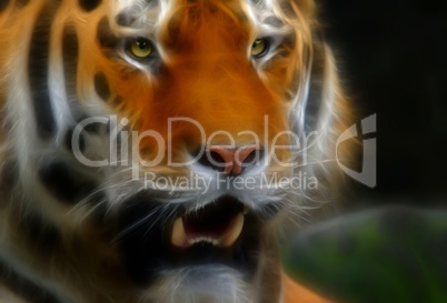 Illustration eines Tigers Portrait