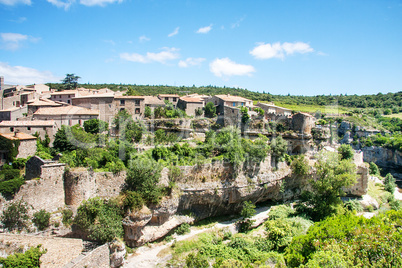 minerve ancient wine and tourist village in southern france
