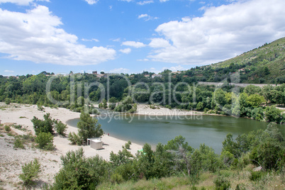 the river herault in the south of france