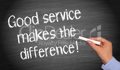 good service makes the difference !