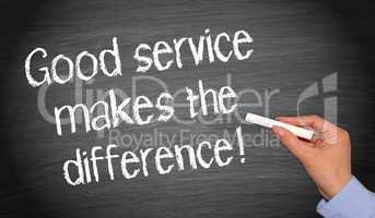 good service makes the difference !