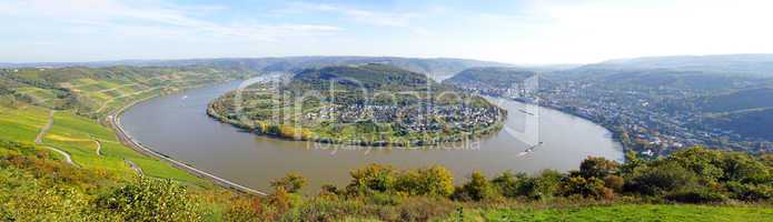 rhine river in germany - central europe