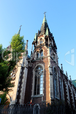 temple of st. olga and elusabeth in lvov city