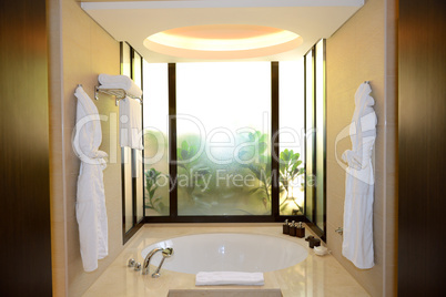 bathroom in the luxury hotel, dubai, uae