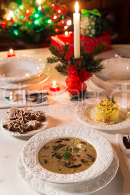 christmas mushroom soup