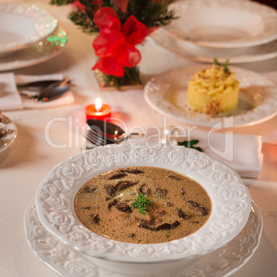 christmas mushroom soup