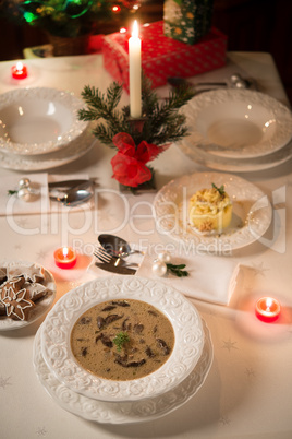 christmas mushroom soup