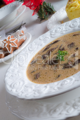 christmas mushroom soup