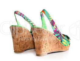 Wedge-heeled woman shoe