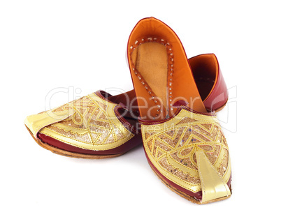Pair of traditional Indian shoes