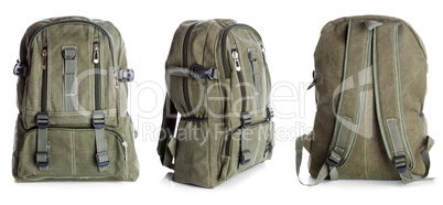 Backpack with clipping path