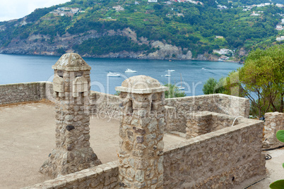 Interior details of the Aragonese castle, Ischia Island