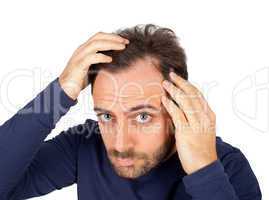 Man controls hair loss