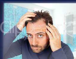 Man controls hair loss
