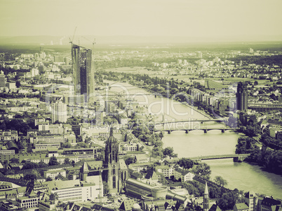 vintage sepia frankfurt am main, germany