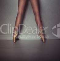 legs of a ballet dancer