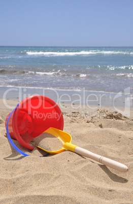 spielzeug am strand