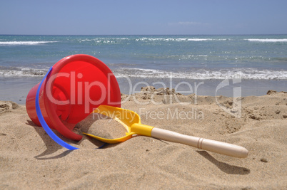 spielzeug am strand