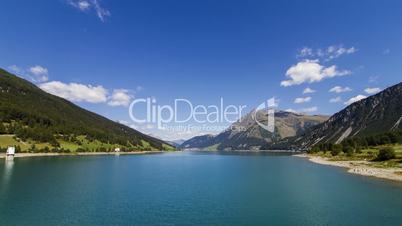 lago rescia, reschensee - timelapse - footage