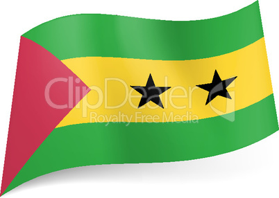 State flag of Sao Tome and Principe.