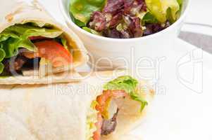 kafta shawarma chicken pita wrap laufrolle sandwich