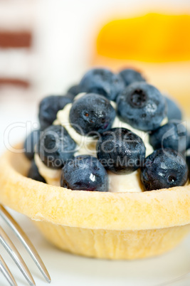 blueberry cream cupcake