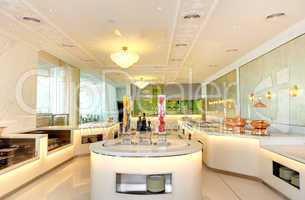 the restaurant interior of luxury hotel, ras al khaimah, uae